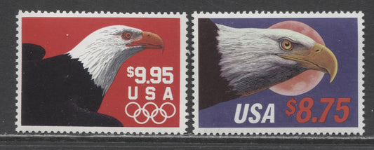 Lot 6 United States SC#2394/2541 1988-1991 Eagle Express Issue, 2 VFOG & NH Singles, Click on Listing to See ALL Pictures, Estimated Value $26