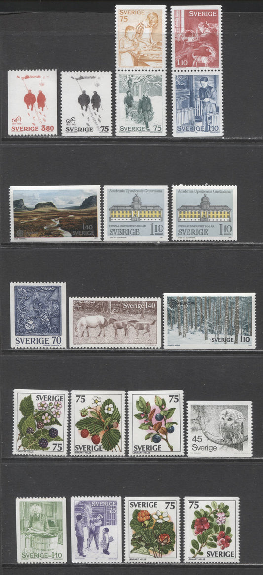 Lot 32 Sweden SC#1202/1230 1977 Oskar Andersson - 1977 Christmas Issues, 20 VFNH Singles, Click on Listing to See ALL Pictures, 2017 Scott Cat. $11.35