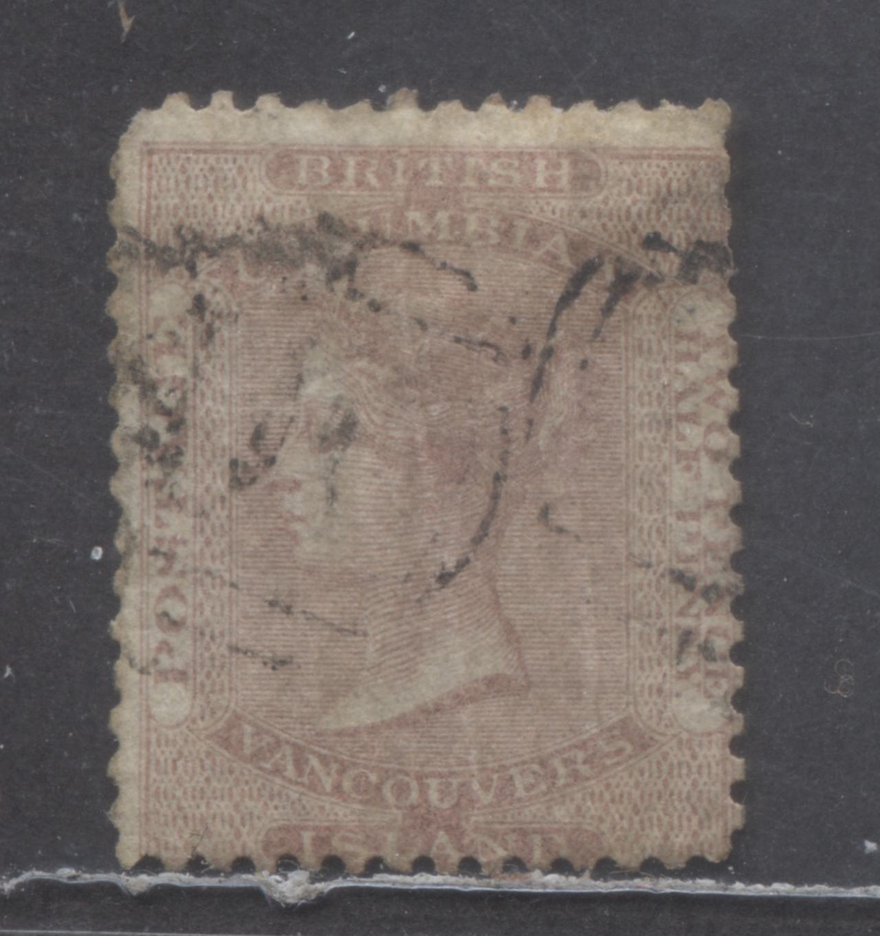 Lot 321 British Columbia & Vancouver Island #2 2.5d Dull Rose Queen Vi ...