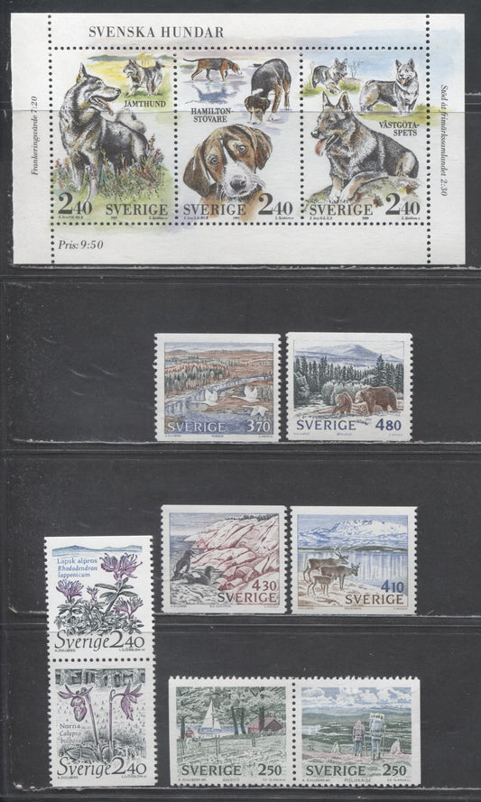 Lot 68 Sweden SC#1762/1780 1989 Nature Conservation - 1990 National Parks issues, 10 VFNH Singles, Click on Listing to See ALL Pictures, 2017 Scott Cat. $16.3