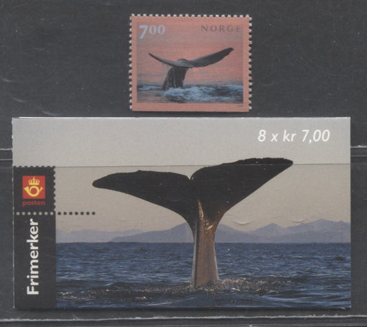 Lot 137 Norway SC#1255-1255a 2000 Fauna Issue, 2 VFNH Single & Booklet Of 8, Click on Listing to See ALL Pictures, 2017 Scott Cat. $22.25