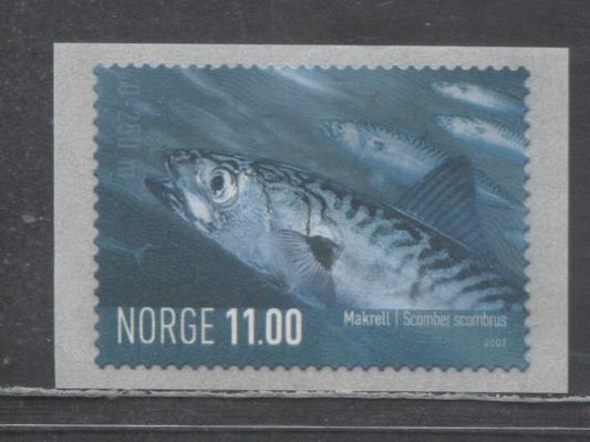 Lot 141 Norway SC#1514 11kr Multicolored 2007 Marine Life Issue, A VFNH Single, Click on Listing to See ALL Pictures, 2017 Scott Cat. $15