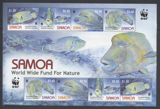 Lot 200 Samoa SC#1092  2006 WWF Issue, A VFNH Souvenir Sheet, Click on Listing to See ALL Pictures, 2017 Scott Cat. $14.5