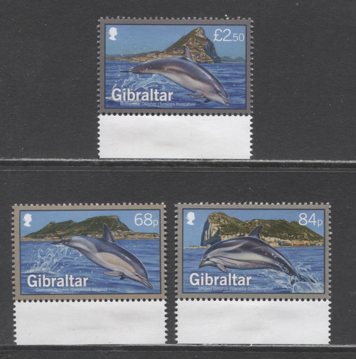 Lot 6 Gibraltar SC#1455-1457 2014 Sealife Issue, 3 VFNH Singles, Click on Listing to See ALL Pictures, 2017 Scott Cat. $13.5