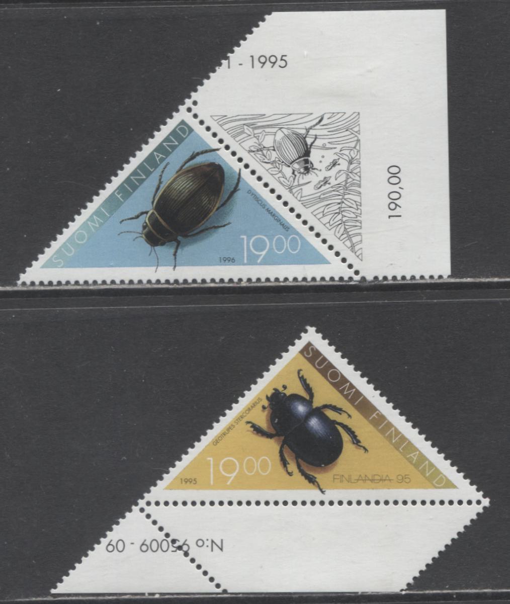 Lot 186 Finland SC#995/1009 1996 Finlandia Issue, 2 VFOG Singles, Click on Listing to See ALL Pictures, 2017 Scott Cat. $20