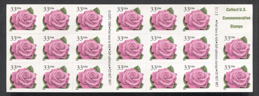 Lot 148 United States SC#3052d (BC131)  1999 Flora/Fauna Issue, Unfolded, A VFNH Booklet Of 20, Click on Listing to See ALL Pictures, 2017 Scott Cat. $17.5