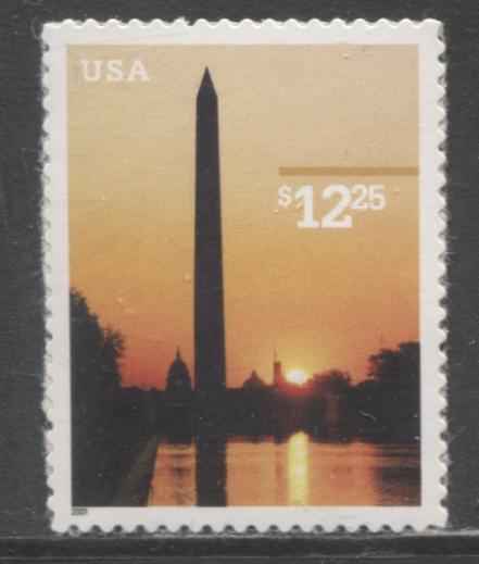 Lot 156 United States SC#3473 $12.25 Multicolored 2001 Washington Monument Issue, A VFNH Single, 2017 Scott Cat. $22.5