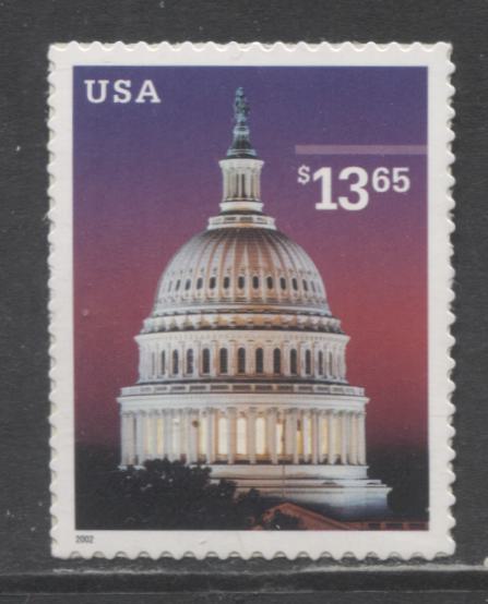 Lot 171 United States SC#3648 $13.65 Multicolored 2002 Capital Dome Issue, A VFNH Single, Click on Listing to See ALL Pictures, 2017 Scott Cat. $27.5