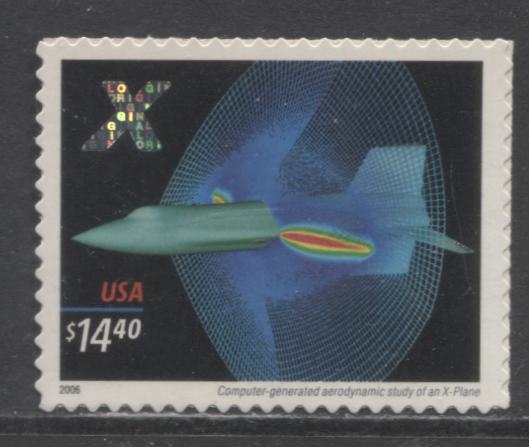 Lot 215 United States SC#4019 $14.40 Multicolored 2006 X-Planes Issue, A VFNH Single, Click on Listing to See ALL Pictures, 2017 Scott Cat. $27.5
