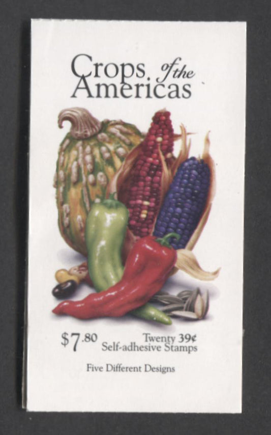 Lot 221 United States SC#4017b-d 39c Multicolored 2006 Crops Of The Americas Issue, A VFNH Booklet Of 20, Click on Listing to See ALL Pictures, 2017 Scott Cat. $25