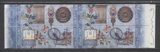 Lot 281 Aland SC#155a 2.40m Multicolored 1999 18th Centure Furniture Issue, A VFNH Booklet Of 8, Click on Listing to See ALL Pictures, 2017 Scott Cat. $12.5