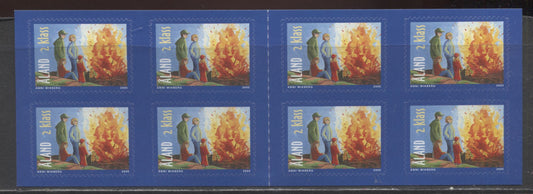 Lot 298 Aland SC#235a 2k Multcolored 2005 Night Bonfire Issue, A VFNH Complete Booklet Of 8, Click on Listing to See ALL Pictures, 2017 Scott Cat. $11.5
