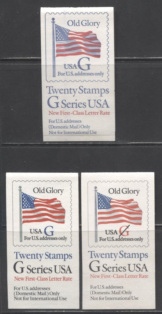 Lot 93 United States SC#2883a-2885a 1994 Old Glory G Series Issue, 3 VFNH Booklets Of 20, Click on Listing to See ALL Pictures, 2017 Scott Cat. $21.5