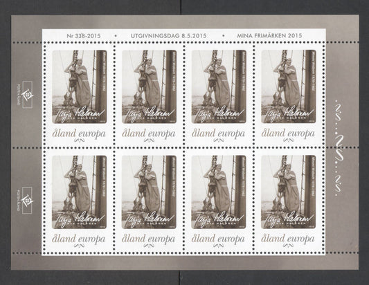Lot 188 Aland Islands SC#369  2015 Standing Sailor Issue, A VFNH Sheet Of 8, Click on Listing to See ALL Pictures, 2017 Scott Cat. $22