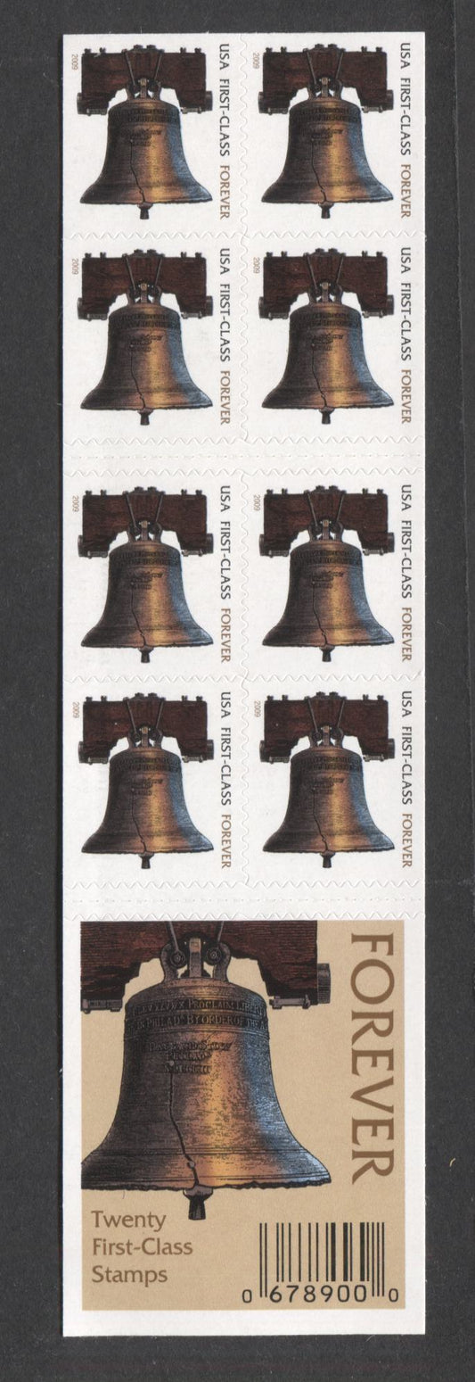 Lot 29 United States SC#4126d First Class Multicolored 2008 Liberty Bell Issue, Double Sided Booklet, Dated 2009 In Copper, A VFNH Booklet Of 20, Click on Listing to See ALL Pictures, 2017 Scott Cat. $18