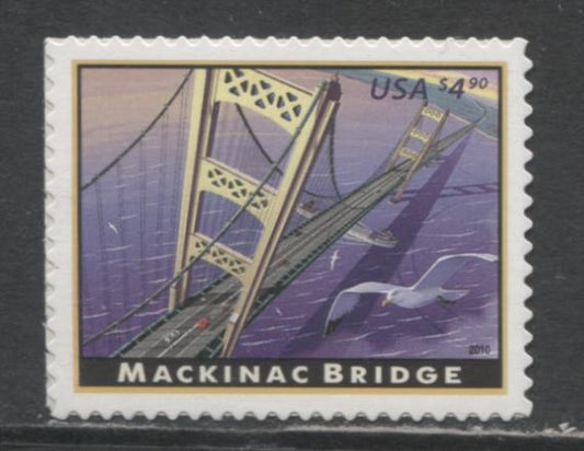 Lot 36 United States SC#4438 $4.90 Multicolored 2010 American Landmarks Issue, A VFNH Single, Click on Listing to See ALL Pictures, 2017 Scott Cat. $11