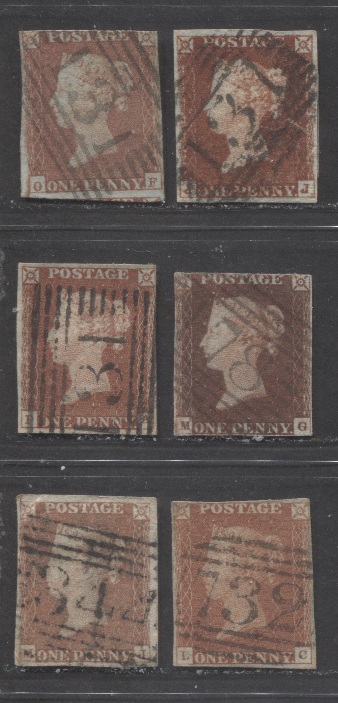 Lot 516 Great Britain Barred Numeral Cancels For Scotland Sc 3 1d Re Brixton Chrome