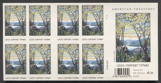 Lot 6 United States SC#4165a 41c Multicolored 2007 American Treasures Issue, Double Sided Booklet, A VFNH Booklet Of 20, Click on Listing to See ALL Pictures, 2017 Scott Cat. $17