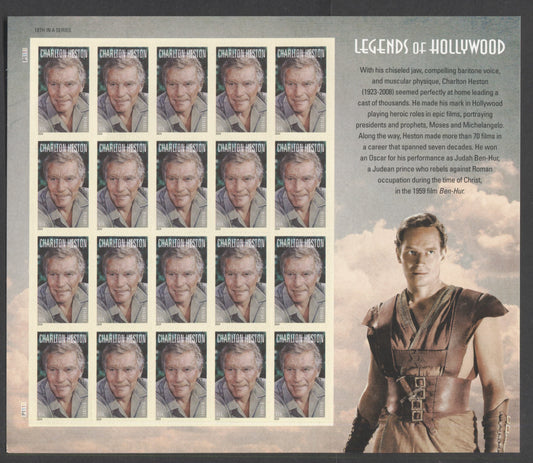 Lot 94 United States SC#4892 Forever Multicolored 2014 Legends Of Hollywood Issue, A VFNH Sheet Of 20, Click on Listing to See ALL Pictures, 2017 Scott Cat. $20