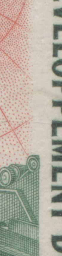 Canada #391var 5c Deep Emerald & Red Surveying Crew, 1961 Northern Development Issue, 2 VFNH Singles Major Leftward Vignette Shift, NF Ribbed Paper