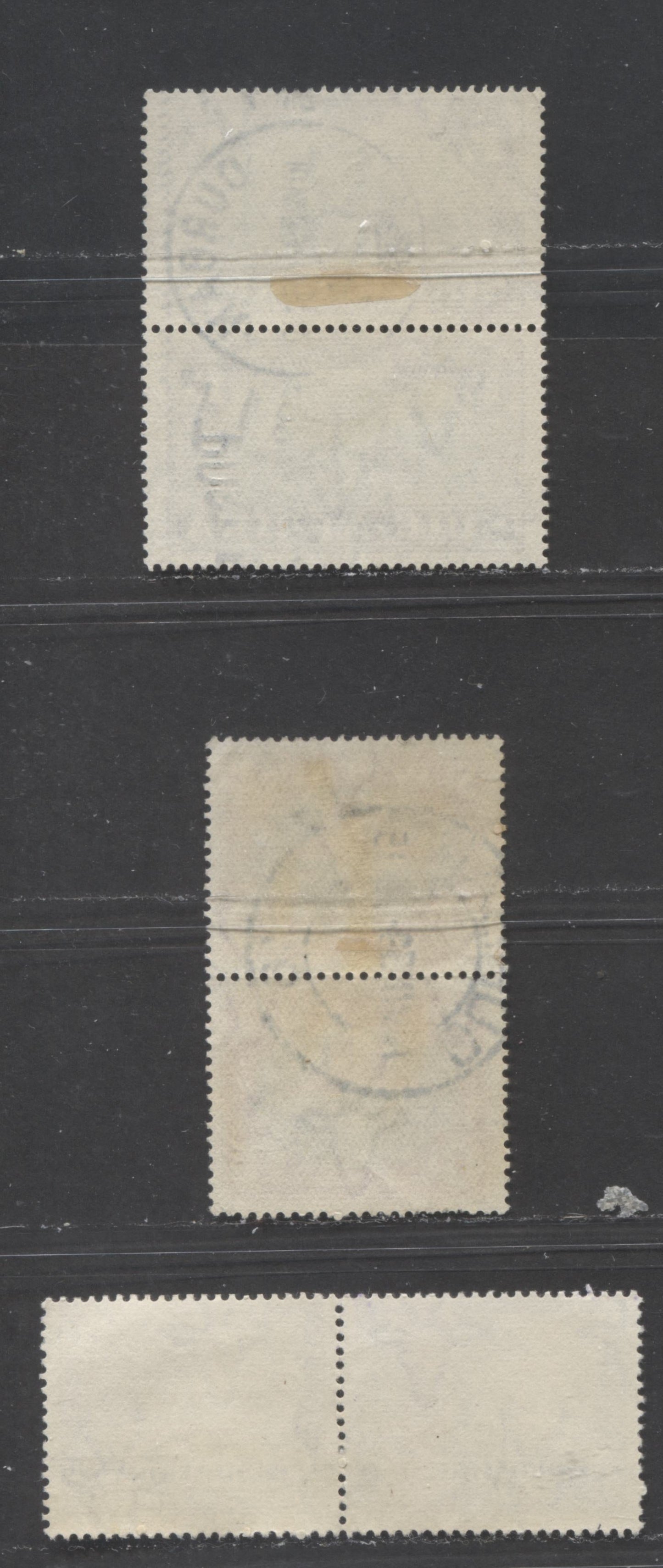 Lot 480 South Africa SC#57c  1933-1954 Pictorial Definitives - Hugenot Semi-Postal Issue, All With SON Cancels, Including Durban and Cape Town, 3 Fine Used Pairs, Click on Listing to See ALL Pictures, Estimated Value $15