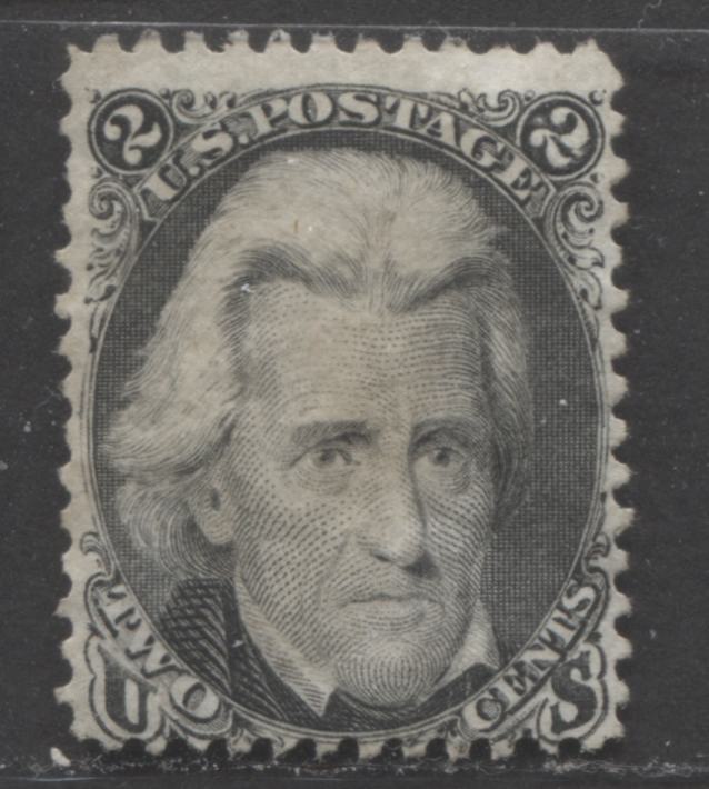 Lot 309 United States of America #73 2c Black Andrew Jackson, 1861-1866 Civil War Issue Without Grill, A VG Unused Single