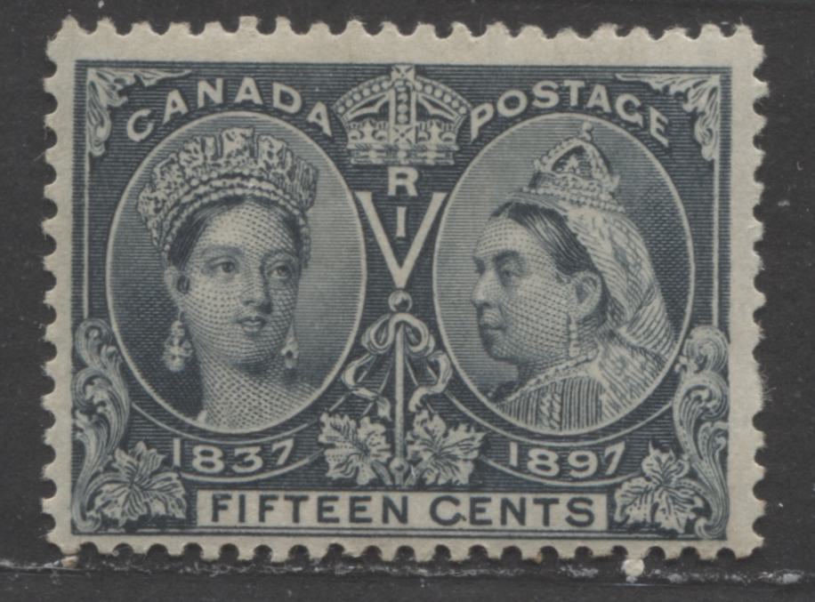 Lot 439 Canada #58 15c Steel Blue Queen Victoria, 1897 Diamond Jubilee Issue, A FNH Single