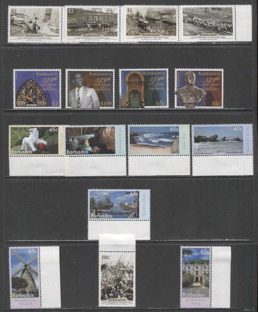 Lot 5 Barbados SC#1216/1233 2014 Seven Wonders of Barbados Issue, A VFNH Singles, Click on Listing to See ALL Pictures, 2017 Scott Cat. $15.75