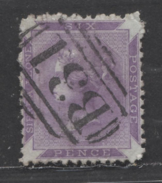 Lot 505 Sierra Leone #5 3d Violet Queen Victoria, 1872 Unwatermarked Surface Printed Issue , A Fine Used Single VF Appearance, SON B31 Cancel, Small Thin