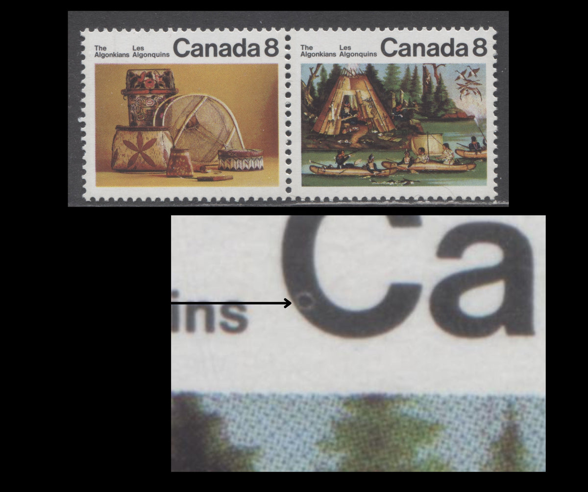 Lot 423 Canada #567aiivar 8c Multicoloured Micmac Indians & Artifacts ...