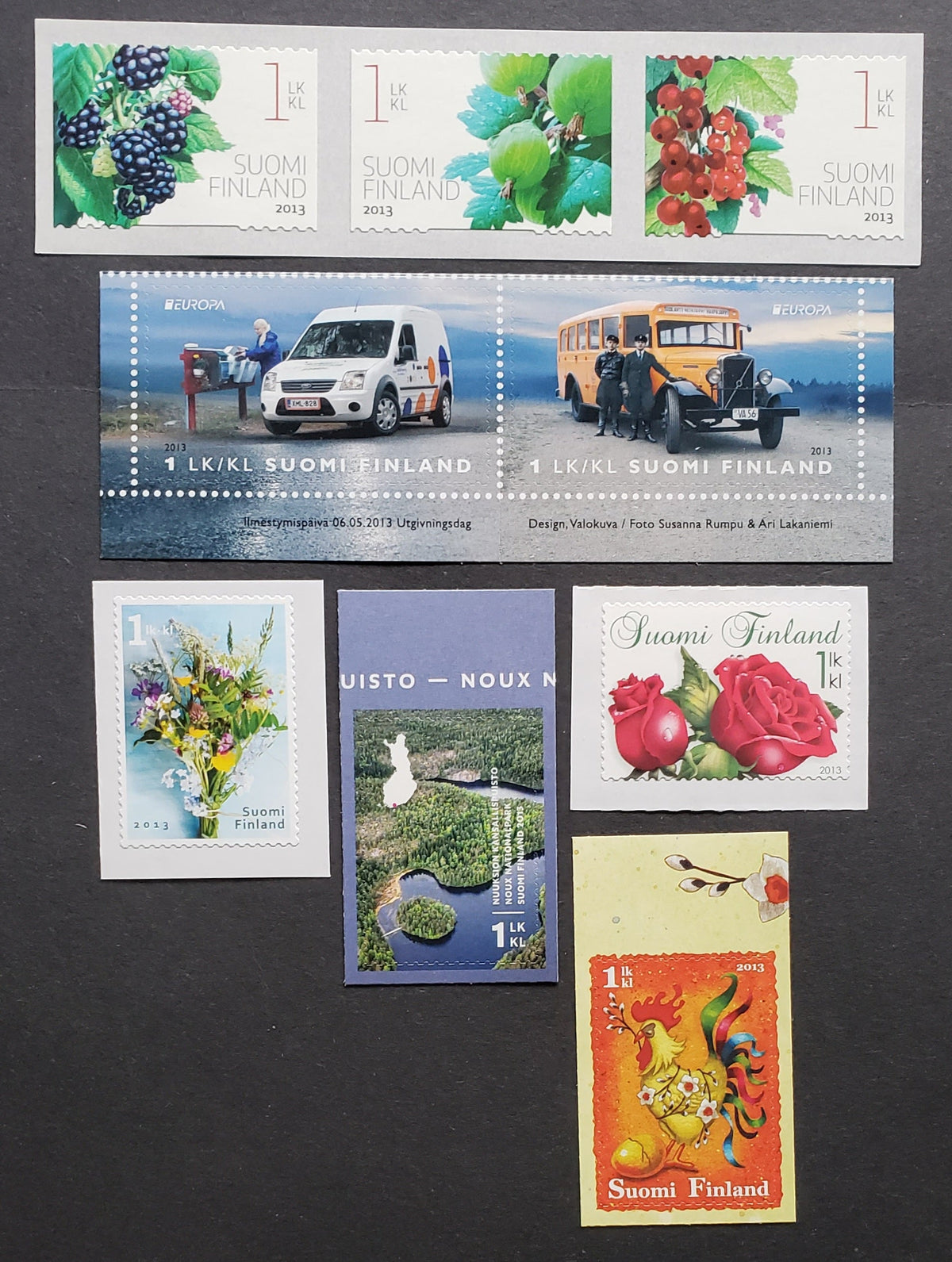 Lot 149 Finland SC#1424/1430 2013 Easter - Mail Vans, 6 VFNH Singles ...