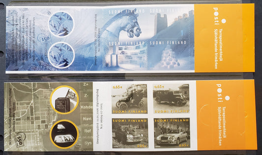 Lot 81 Finland SC#1251/1272 2006 Taxis Centenary - Art Of Snow & Ice, 2 VFNH Booklets, Click on Listing to See ALL Pictures, 2017 Scott Cat. $18