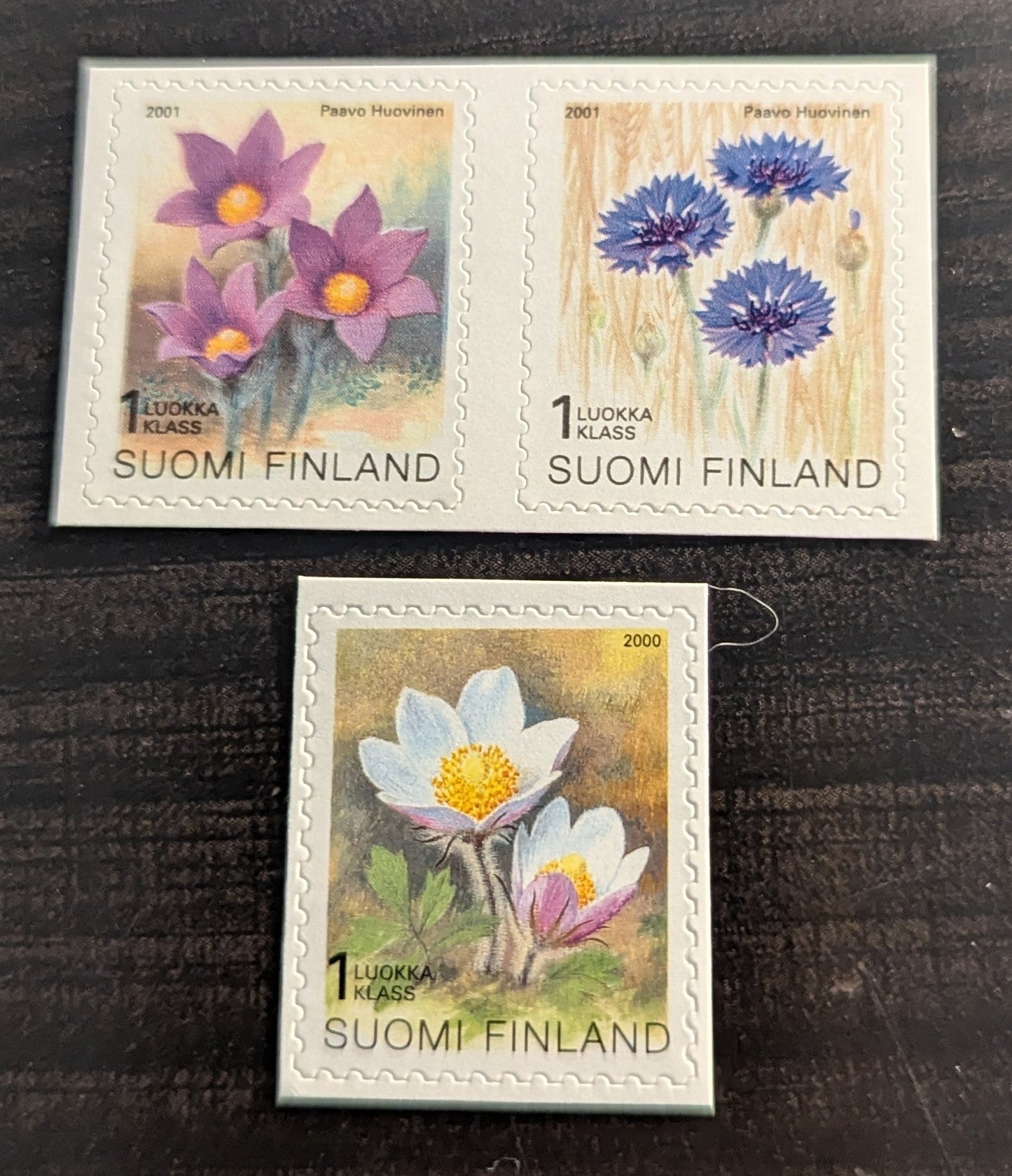 Finland SC#1130-1132 2000-2001 Provincial Flowers, 2 VFNH Single & Pair, Click on Listing to See ALL Pictures, 2017 Scott Cat. $7.5