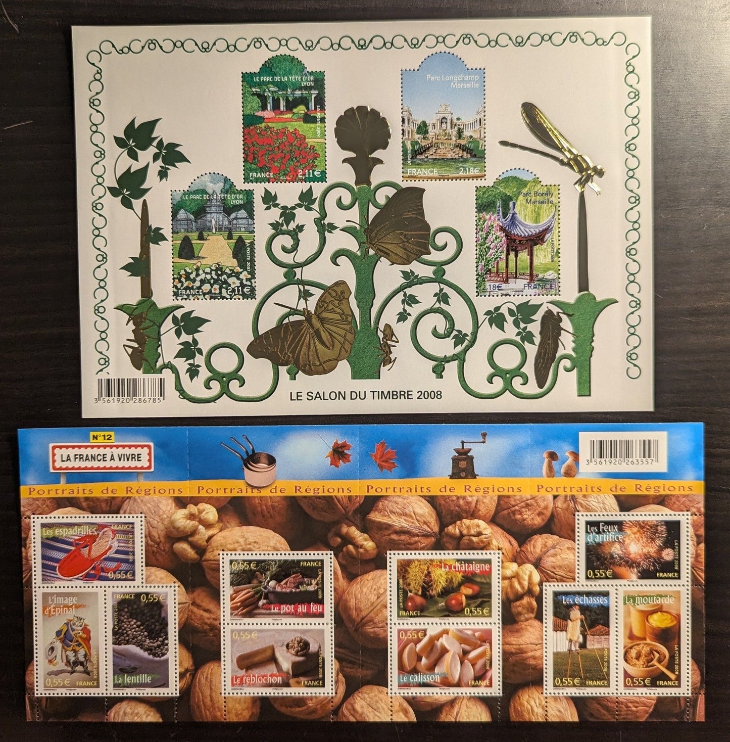 Lot 52 France SC#3350/3505 2007-2008 Gift Boxes - Aspects Of Life In French Regions, 2 VFNH Souvenir Sheet & Booklet Of 5, Click on Listing to See ALL Pictures, 2017 Scott Cat. $23