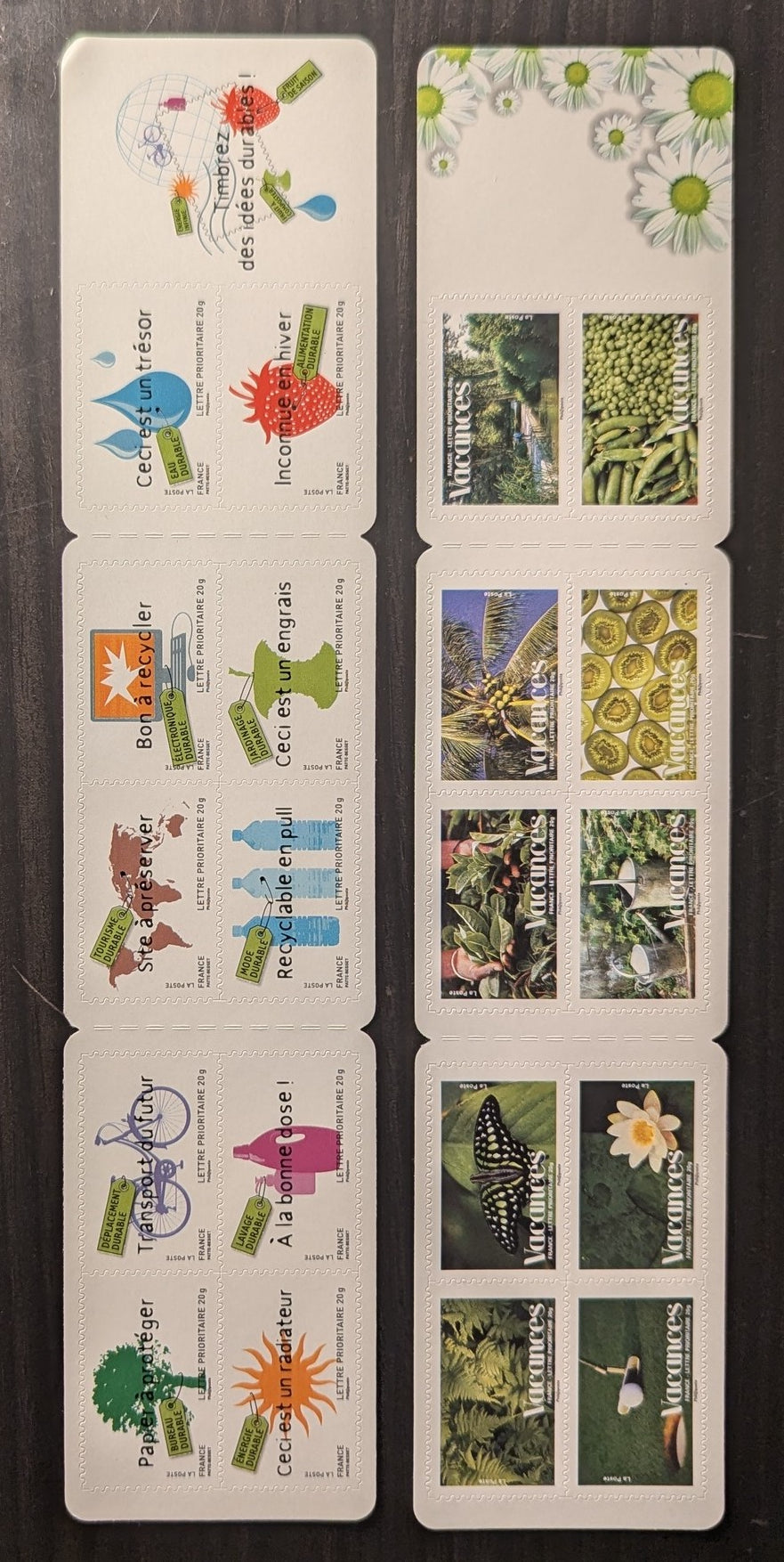 Lot 63 France SC#3450a/3488a 2008 Vacations - Ecology, 2 VFNH Booklet Of 10, Click on Listing to See ALL Pictures, 2017 Scott Cat. $35