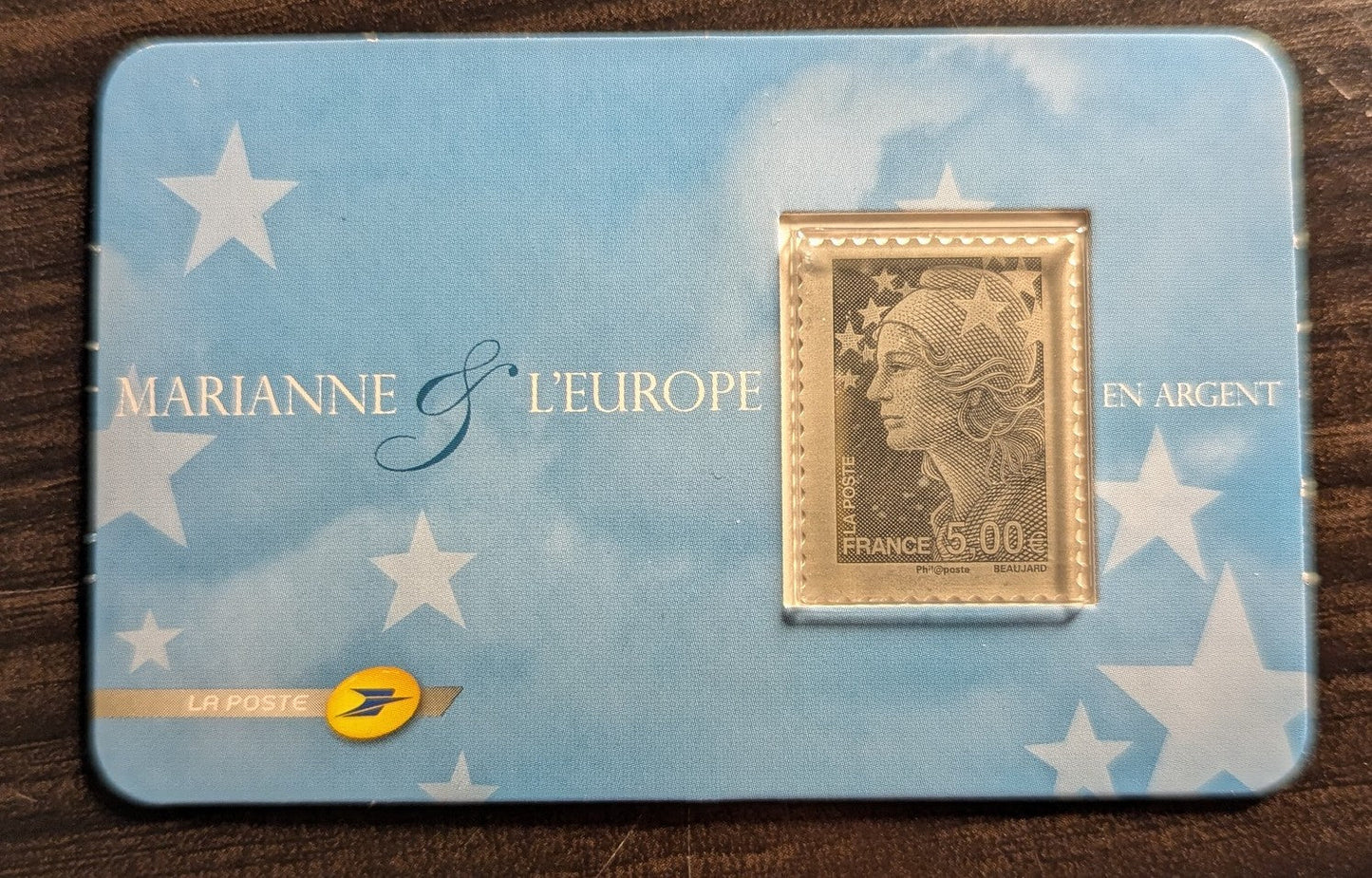 Lot 90 France SC#3466 €5 Silver 2008 Marianne, A VFNH Stamp Etched On Foil, Click on Listing to See ALL Pictures, 2017 Scott Cat. $16