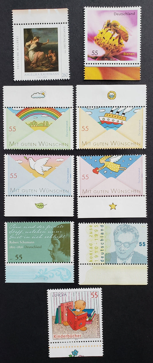 Lot 98 Germany SC#2564/2576 2010 Ariadne Abandoned / Zuse Issues, 9 VFNH Singles, Click on Listing to See ALL Pictures, 2017 Scott Cat.$18.6