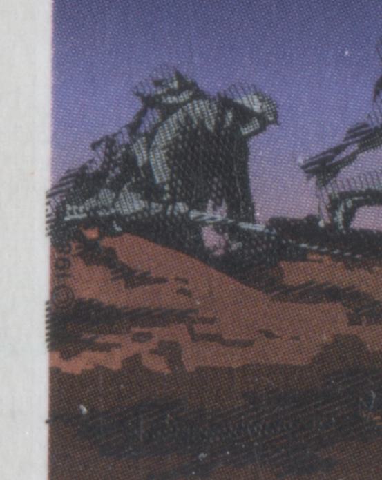 Canada #1250avar 38c Multicoloured Princess Patricia's Infantry & Royal 22 Regiment, 1989 Regiments Issue, 2 VFNH Vertical Pairs DF/DF Peterborough Paper, Alternate Stamps Showing Doubling Due To Leftward and Rightward Shift of Black