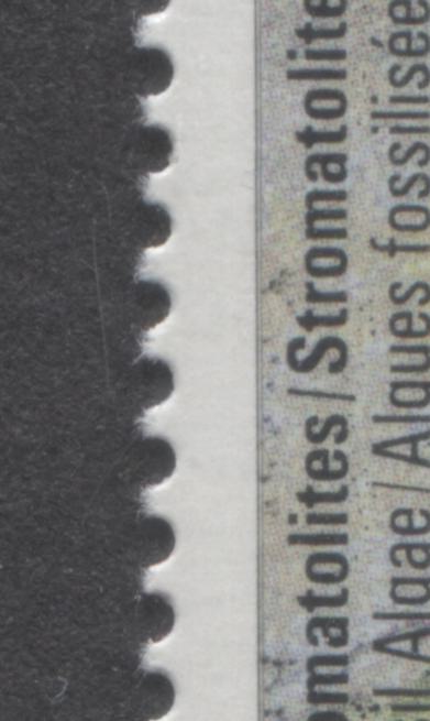 Canada #1282avar 39c Multicoloured Various Fossils, 1990 Prehistoric Life Issue, A VFNH Block of  4 DF2 Harrison Paper Showing Doubling Of Outer Framelines Due To Rightward Shift Of Lithography