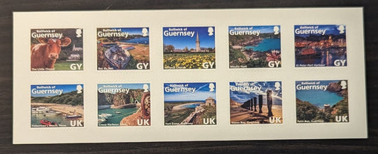 Lot 9 Great Britain - Guernsey SC#1267 41p/55p Multicolored 2014 Pictorial Issue, A VFNH Sheet Of 10, Click on Listing to See ALL Pictures, 2017 Scott Cat. $16.5