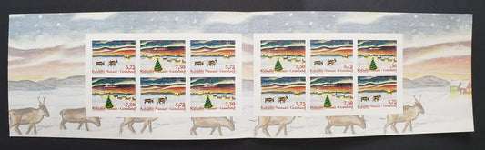 Lot 99 Greenland SC#532b 2008 Christmas Issue, A VFNH Complete Booklet, Click on Listing to See ALL Pictures, 2022 Scott Classic Cat. $28