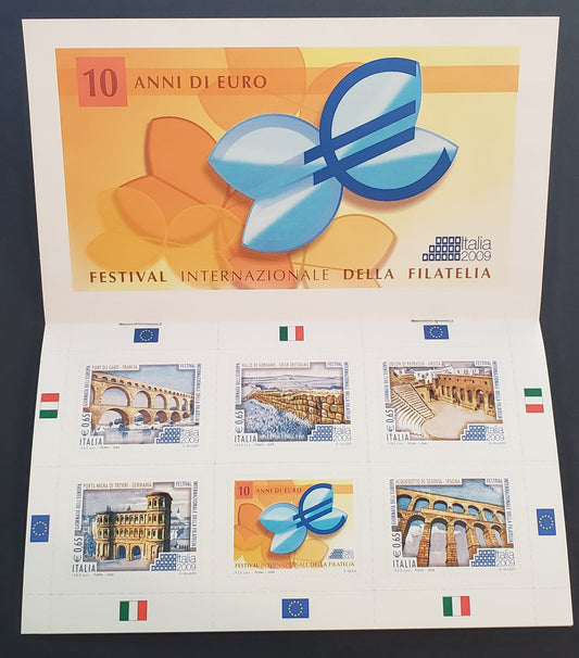 Lot 51 Italy SC#2977 2009 Europe Day At Philatelic Exhibition Issue, A VFNH Complete Booklet, Click on Listing to See ALL Pictures, 2017 Scott Cat. $10