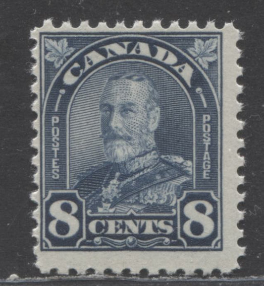 Lot 103 Canada #171 8c Dark Blue King George V, 1930-1935 Arch Issue, A Fine NH Single With Semi-Gloss Cream Gum