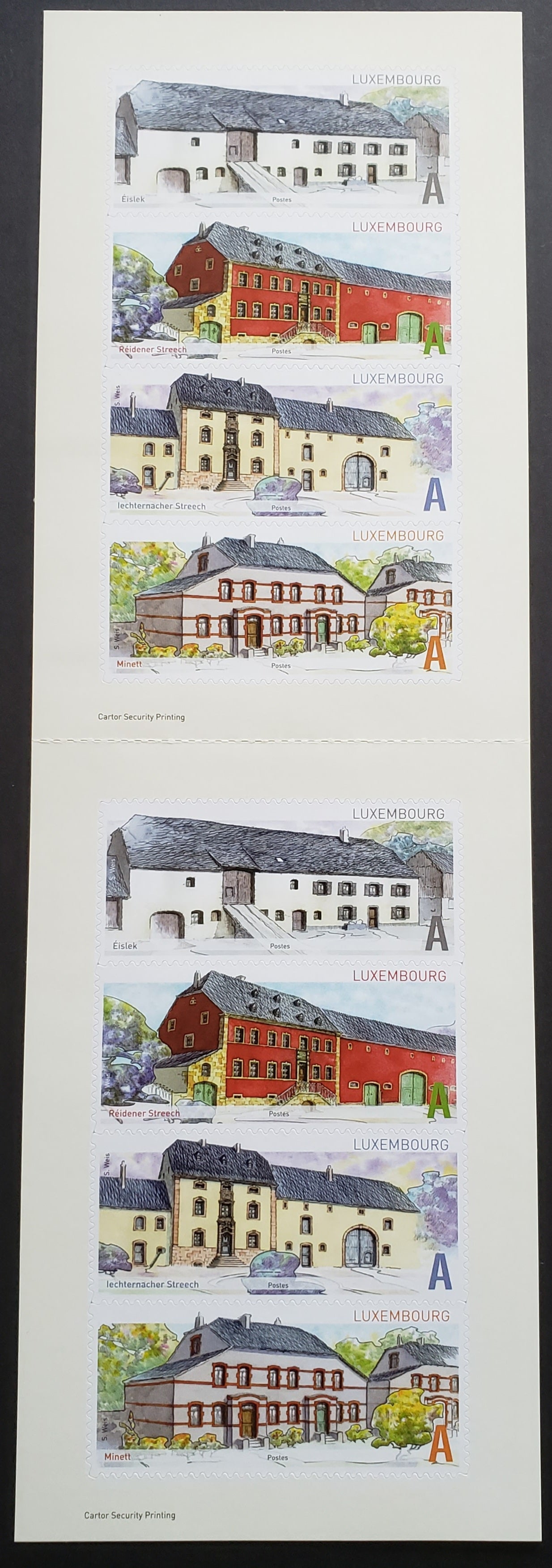 Lot 69 Luxembourg SC#1326 2011 Architecture Issue, A VFNH Complete Booklet, Click on Listing to See ALL Pictures, 2017 Scott Cat. $13