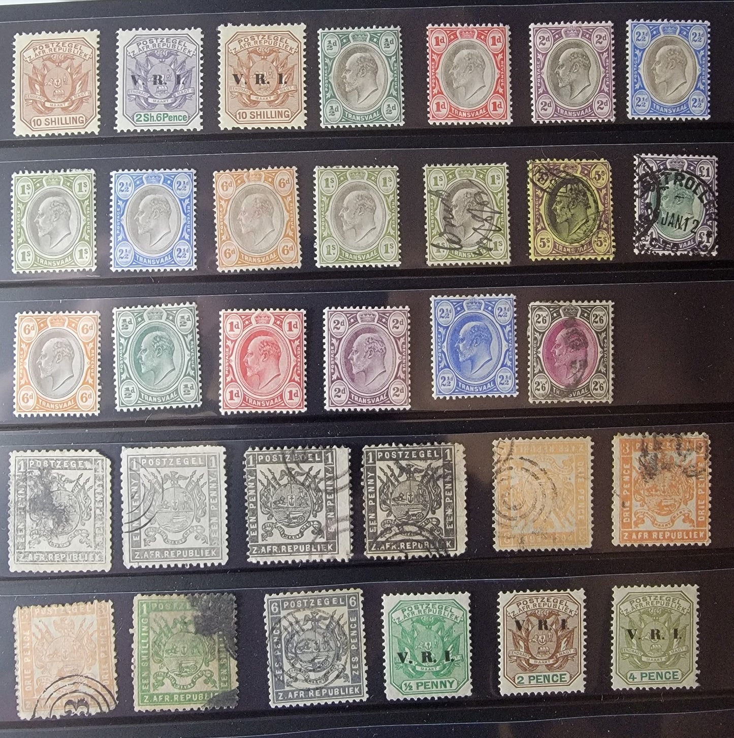 Lot 560 Natal, Orange River Colony & Transvaal Collection, 88 Mint & Used Stamps, VG-VF Quality, Owner's Catalogue $1,968