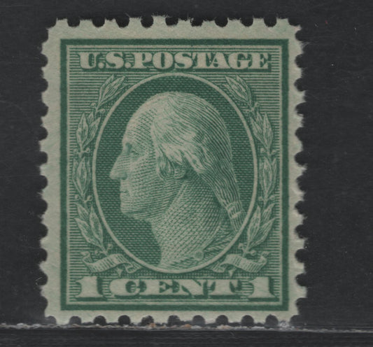 Lot 476 United States Of America #543 1c Green George Washington, 1921 Washington Franklin Issue, A VFNH Single Unwatermarked, Perf. 10, Rotary Press