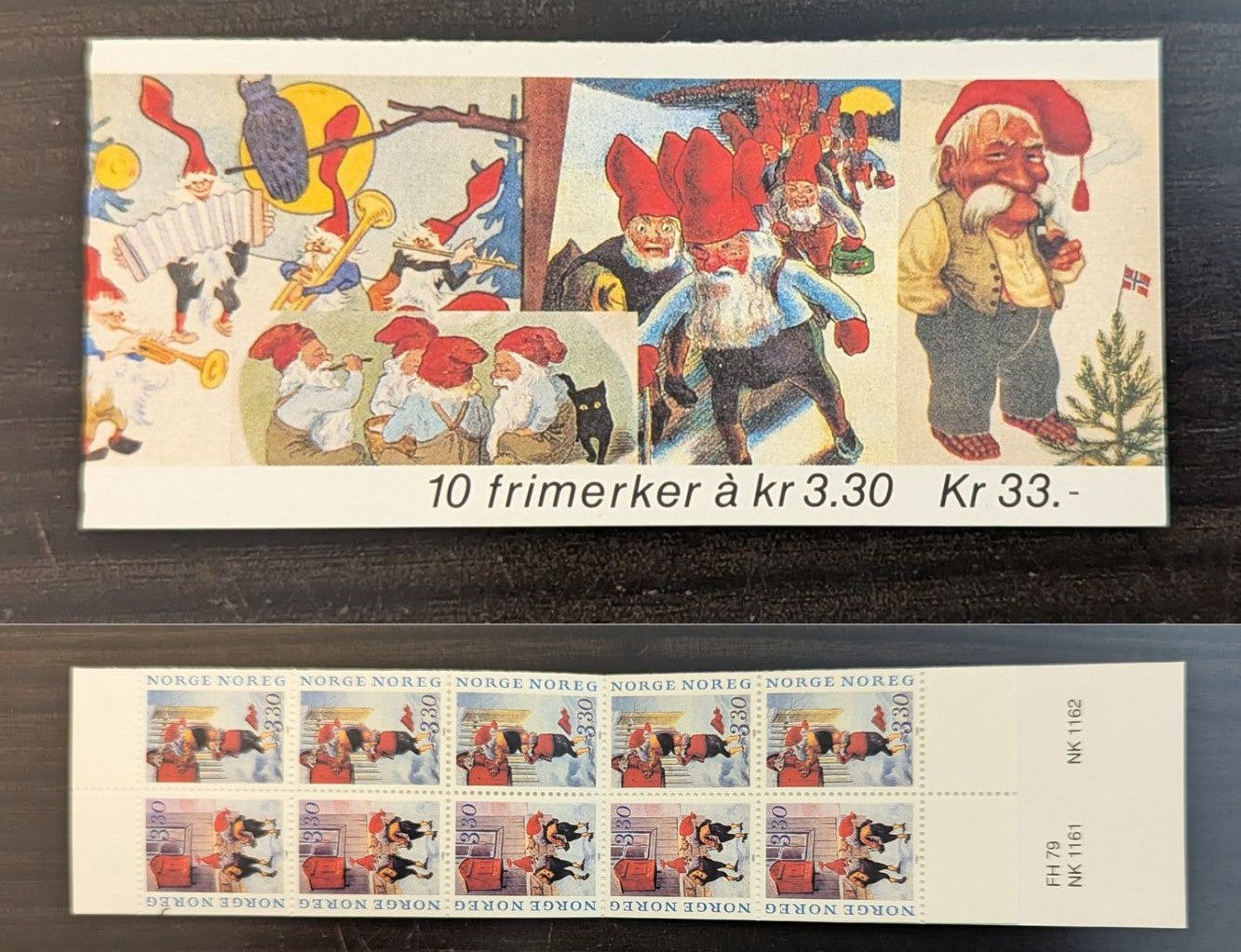 Lot 94 Norway SC#1032b 3.30k Multicolored 1992 Christmas Issue, A VFNH Booklet Of 10, Click on Listing to See ALL Pictures, 2017 Scott Cat. $15