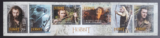 Lot 9 New Zealand SC#2496 2013 The Hobbit Issue, A VFNH Sheet Of 6, Click on Listing to See ALL Pictures, 2017 Scott Cat. $19.5