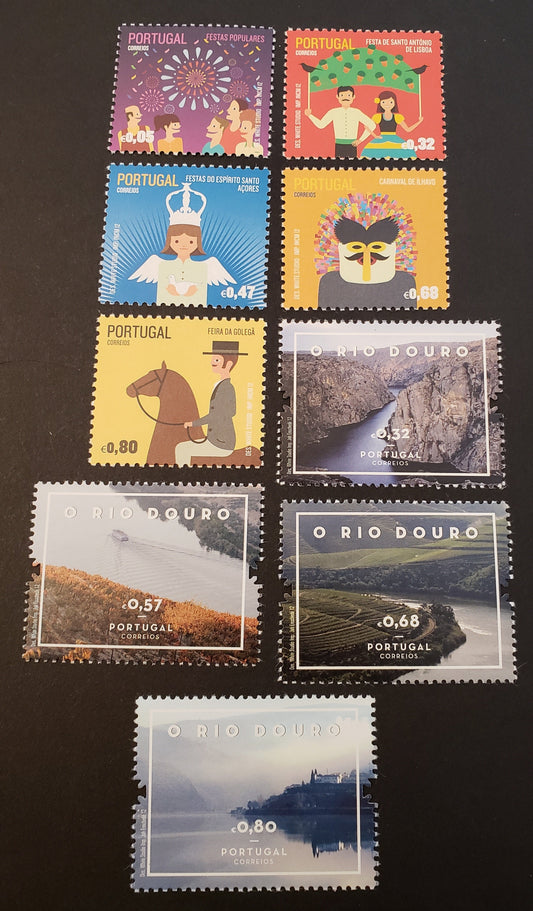 Lot 143 Portugal SC#3423/3438 2012 Traditional Portuguese Festivals / Poets Issues, 9 VFNH Singles And 2 Pairs, Click on Listing to See ALL Pictures, 2017 Scott Cat. $16.25