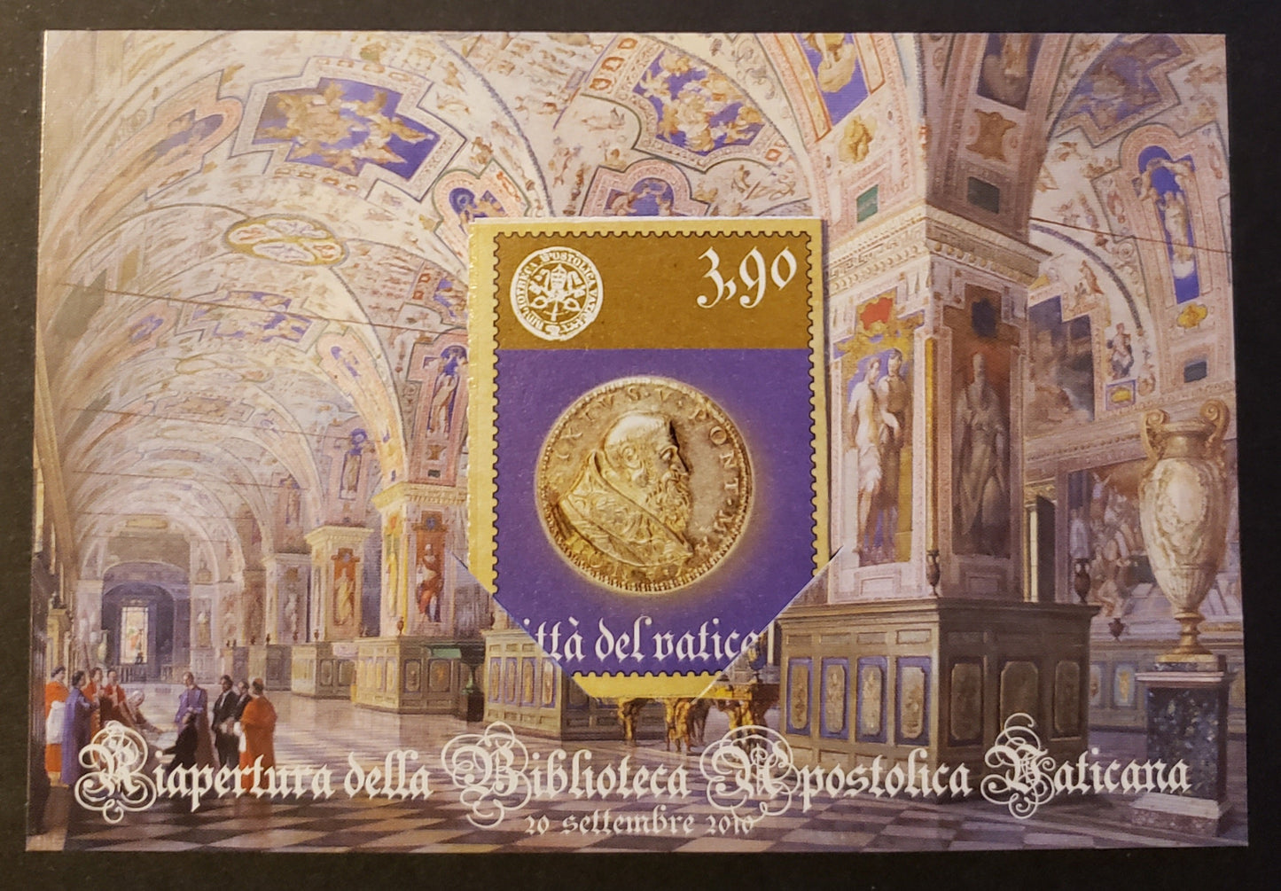 Lot 261 Vatican City SC#1451 2010 Reopening Of The Vatican Library Issue, A VFNH Miniture Book Stamp In Sheet, Click on Listing to See ALL Pictures, 2017 Scott Cat. $14